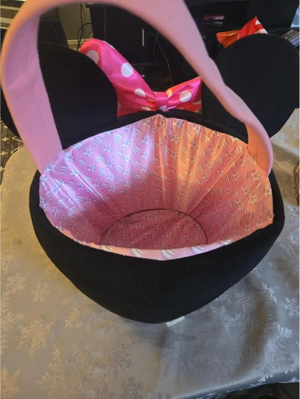 Disney Minnie Mouse Plush Easter Basket Bucket